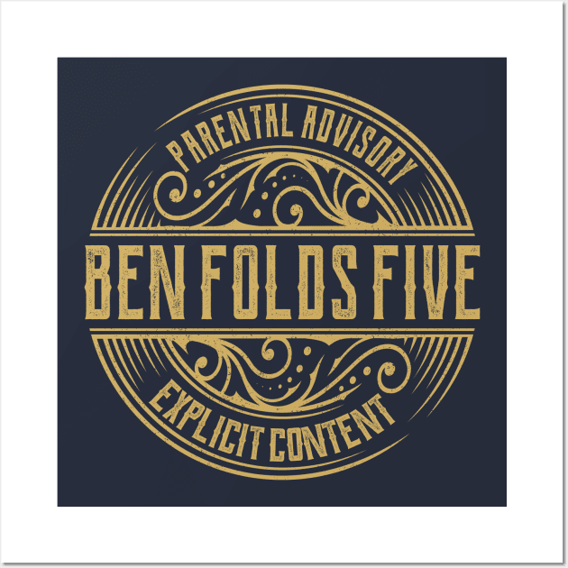 Ben Folds Five Vintage Ornament Wall Art by irbey